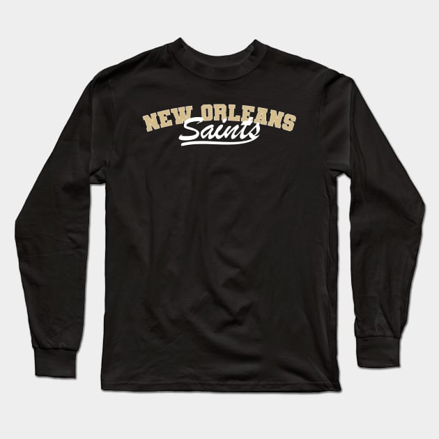 New Orleans Saints Long Sleeve T-Shirt by Nagorniak